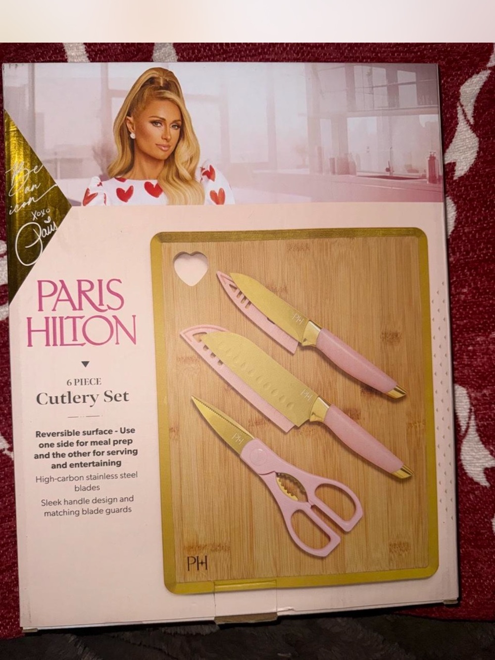Paris Hilton Pink & Gold 6-Piece Cutlery Set